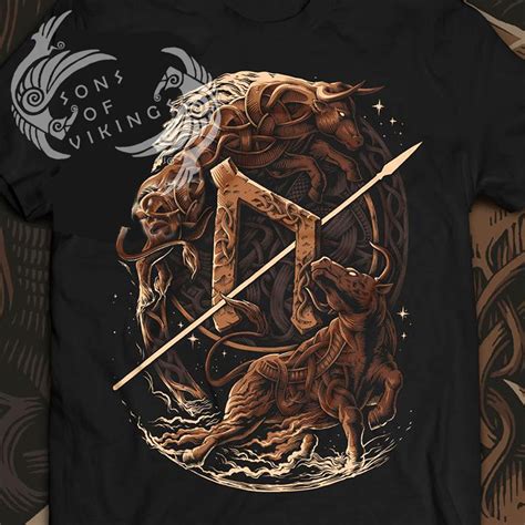 Uruz Rune T-Shirt | Ur / Yr | Elder Futhark Nordic Runes Shirts – Sons of Vikings