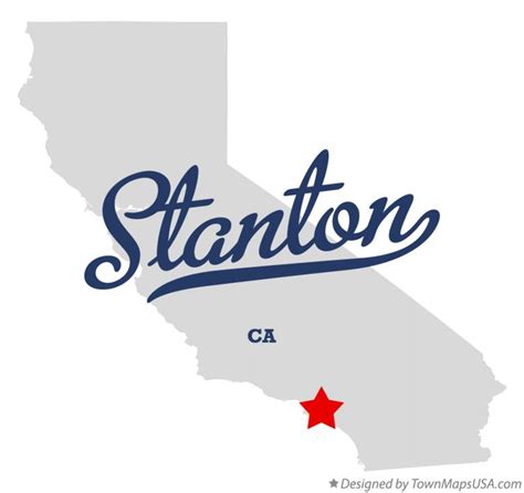 Map of Stanton, CA, California