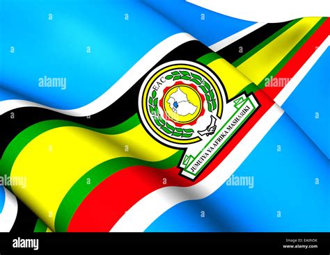 East African Community Flag Stock Photo - Alamy