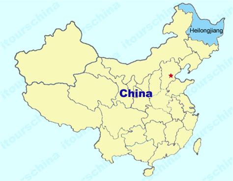 Heilongjiang Map, Map of China, Heilongjiang Province Maps