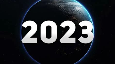 2023 year on planet earth. Concept symbo... | Stock Video | Pond5