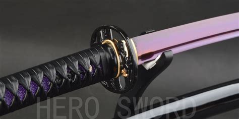 Handmade Purple T1095 High Carbon Steel Katana Muramasa Japanese samurai sword | eBay