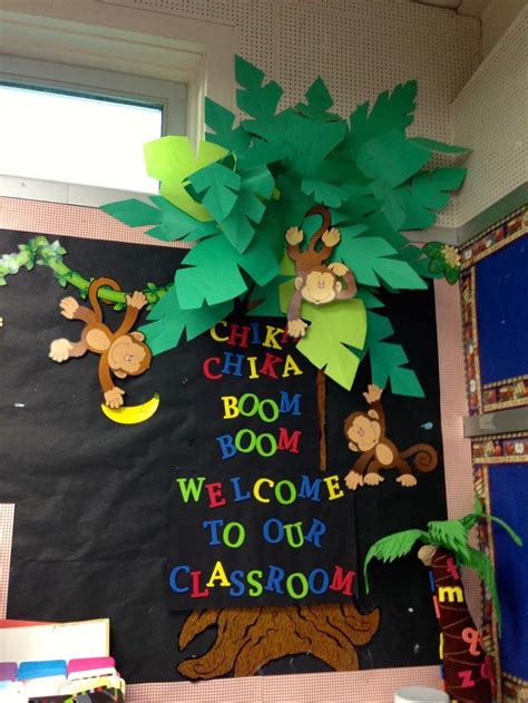 Chicka-Chicka-Boom-Boom: (Classroom Set-Up Part 3) | Jungle classroom ...