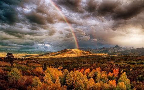 Rainbow after rain Stock Photo free download