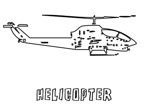 Free Printable Helicopter Coloring Pages For Kids