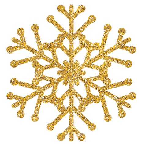 Free Christmas Golden Glossy Snowflake 13518576 PNG with Transparent ...