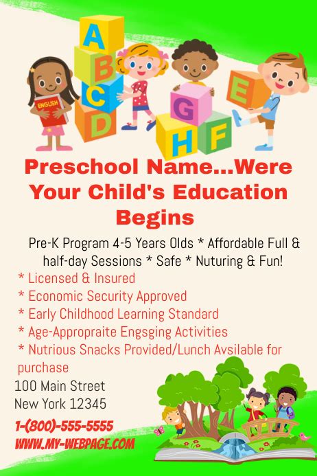 Preschool Template | PosterMyWall