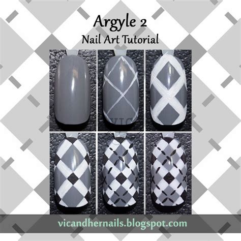 Vic and Her Nails: Argyle Nail Art Tutorial Part 2