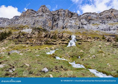 Waterfalls in Ordesa Valley, Aragon, Spain Stock Image - Image of spain ...