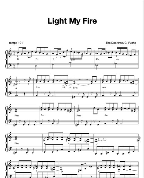 Light My Fire – Christians Sheet Music