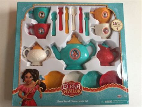 Disney Princess Elena of Avalor Royal Dinnerware Tea Set 26 Pcs. “NEW ...