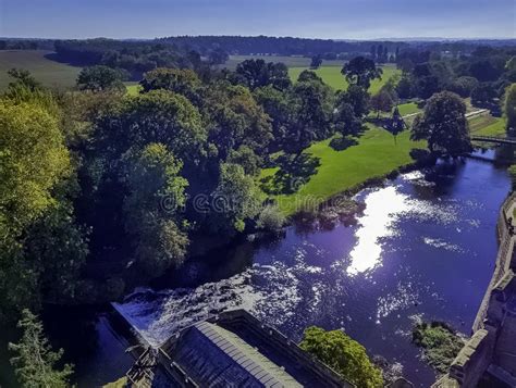 River Avon Cascade in Warwick, Warwickshire, UK Stock Photo - Image of ...