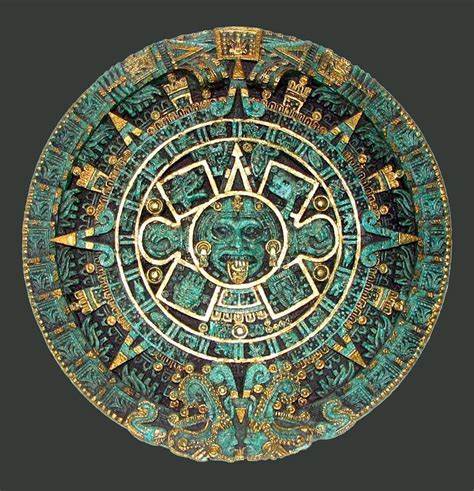 Calendar in Colour, Ancient, AZTEC Digital Art by Tom Hill - Fine Art America