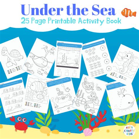 Printable Ocean Coloring Book for Kids - Arty Crafty Kids