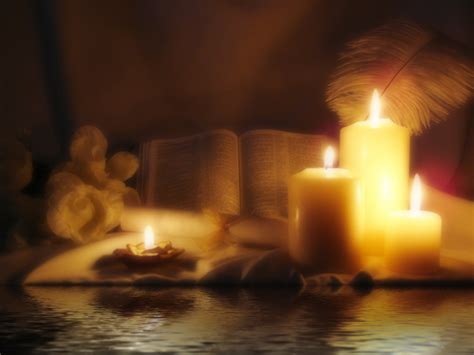 Bible Candle Wallpaper