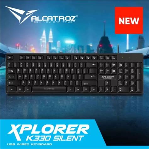 ALCATROZ XPLORER K330 SILENT HI-DEFINITION USB WIRED KEYBOARD - Nexcom Computers