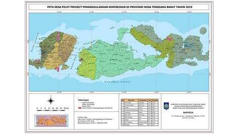 Peta Nusa Tenggara Barat Terbaru Lengkap dengan Kabupaten & Kota