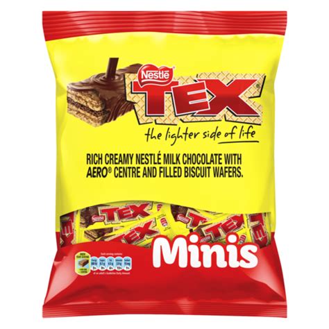 Nestlé Tex Chocolate Bar Fun Bag 182g | Chocolate Bars | Chocolates ...