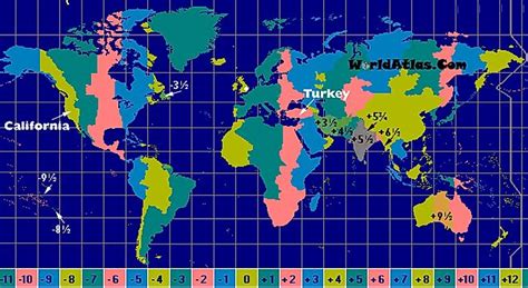 Time Zone Map Asia - Map Of Western Hemisphere