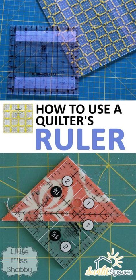 How to Use a Quilter’s Ruler | Beginner sewing projects easy, Sewing ...