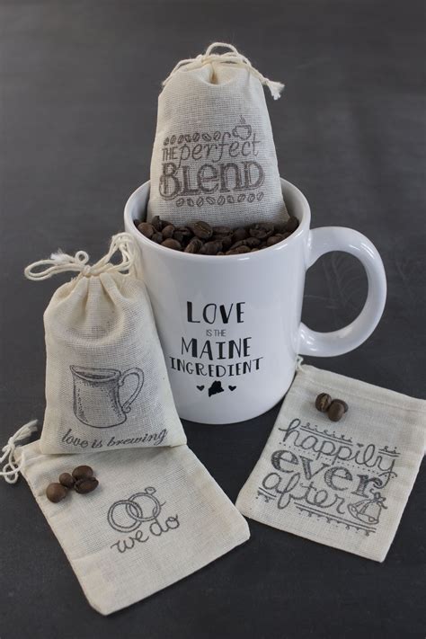 Custom coffee mug favors except with hot chocolate #weddingfavorsetsy | Coffee wedding favors ...