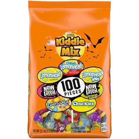 Brach's Kiddie Mix Assorted Halloween Candy for Kids Party, 100ct ...