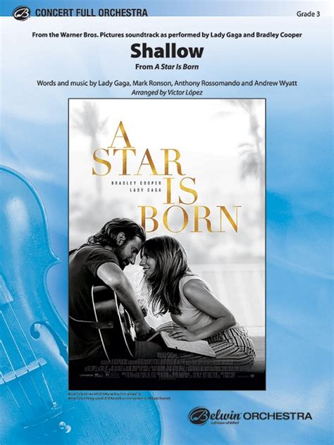 Shallow (from A Star Is Born): Full Orchestra Conductor Score & Parts: Lady Gaga | Sheet Music