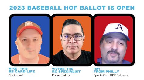 2023 Baseball Card Hall of Fame Ballot - VOTE NOW! - YouTube