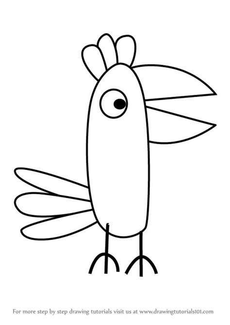 Learn How to Draw Polly Parrot from Peppa Pig (Peppa Pig) Step by Step ...