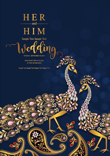 Premium Vector | Indian wedding invitation card templates.