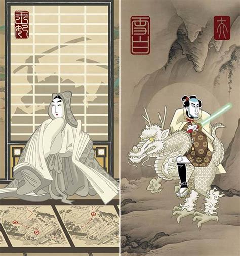 Samurai Wars Art Prints Show Star Wars Characters from Ancient Japan | Gadgetsin