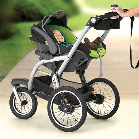 Chicco TRE KeyFit Fit2 Compatible Lightweight Infant Jogging Stroller ...