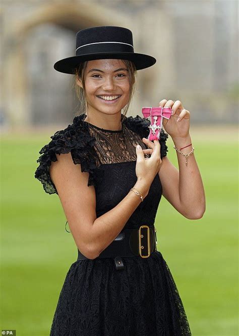 Emma Raducanu wears £10k Dior outfit to receive MBE from King Charles ...