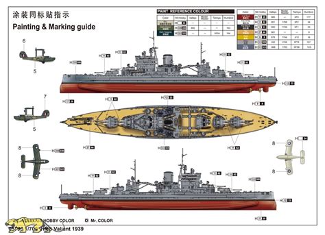 Trumpeter HMS Valiant 1939 - 1/700 (TRU05796) - Axels Modellbau Shop