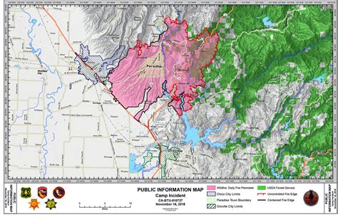 Camp Fire Map, 16 November 2018 | Edited Calfire map of the … | Flickr