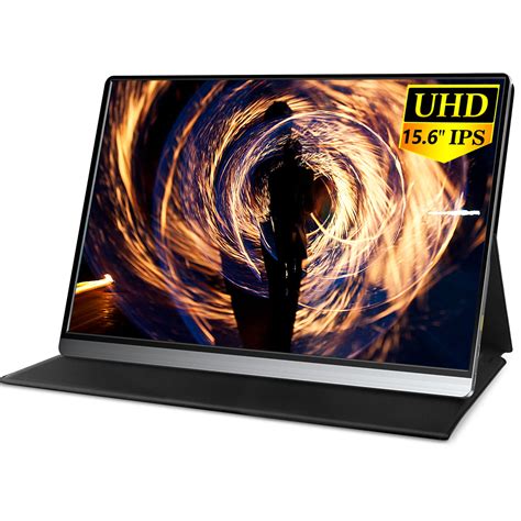 4K Portable Monitor -15.6 Inch Computer Display 3840 x 2160 UHD IPS ...