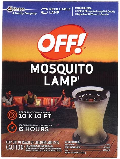 SC Johnson 76087 Mosquito Repellent Lamp, Liquid, 100 sq-ft # ...