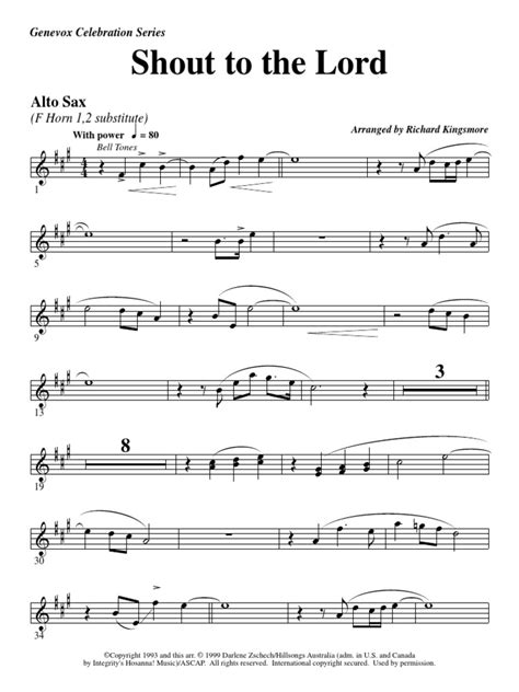 Shout...Lord-Alto Sax.pdf | Entertainment (General) | Music