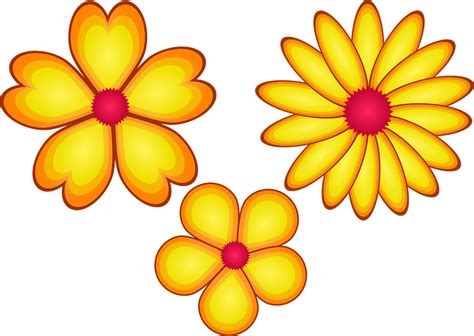 Download Flowers, Colorful, Yellow Flower. Royalty-Free Vector Graphic - Pixabay