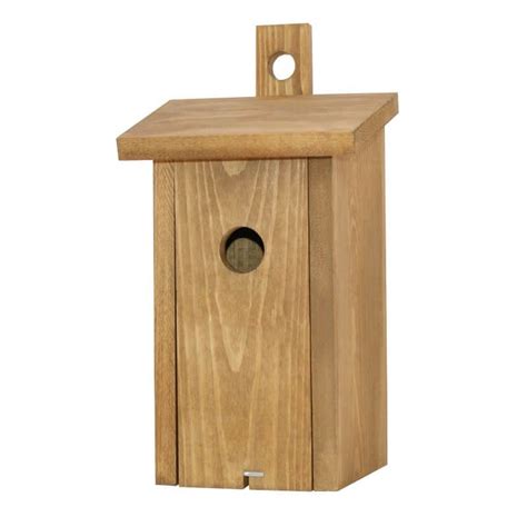 Bird Nest Box with Attractive Oak Finish