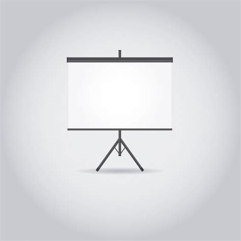 Free Vector | White Projector Screen