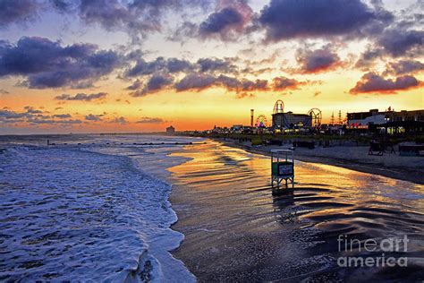 Ocean City Sunset Beach and Boardwalk Photograph by Regina Geoghan | Pixels