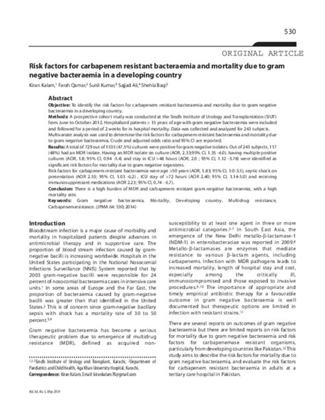 (PDF) GNR Bacteremia[1] | Memon S Ali - Academia.edu