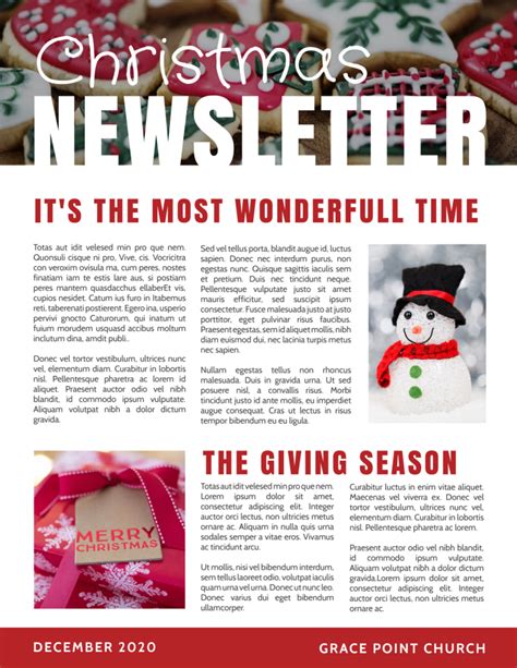 Free Christmas Newsletter Templates