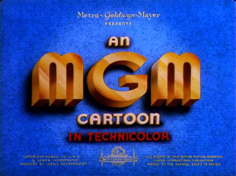 An MGM Cartoon (1941). | Mgm, Cartoon, Classic cartoons