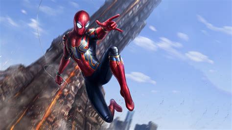 Spiderman Avengers Infinity War Art Wallpaper,HD Movies Wallpapers,4k Wallpapers,Images ...