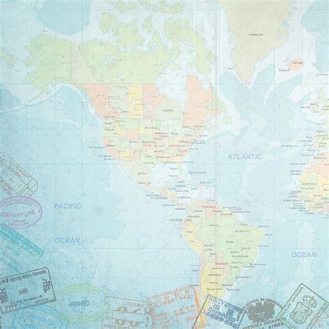 Map Scrapbook Paper | Gadgets 2018