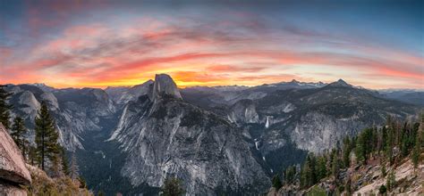 Yosemite Glacier Point Sunrise Pano – Getty Photography