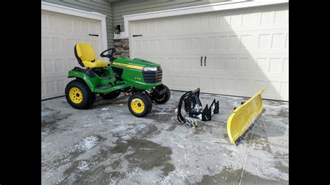 How To Install A John Deere 54" Snow Plow & Quick Hitch - YouTube