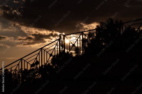 bridge at sunset Stock Photo | Adobe Stock